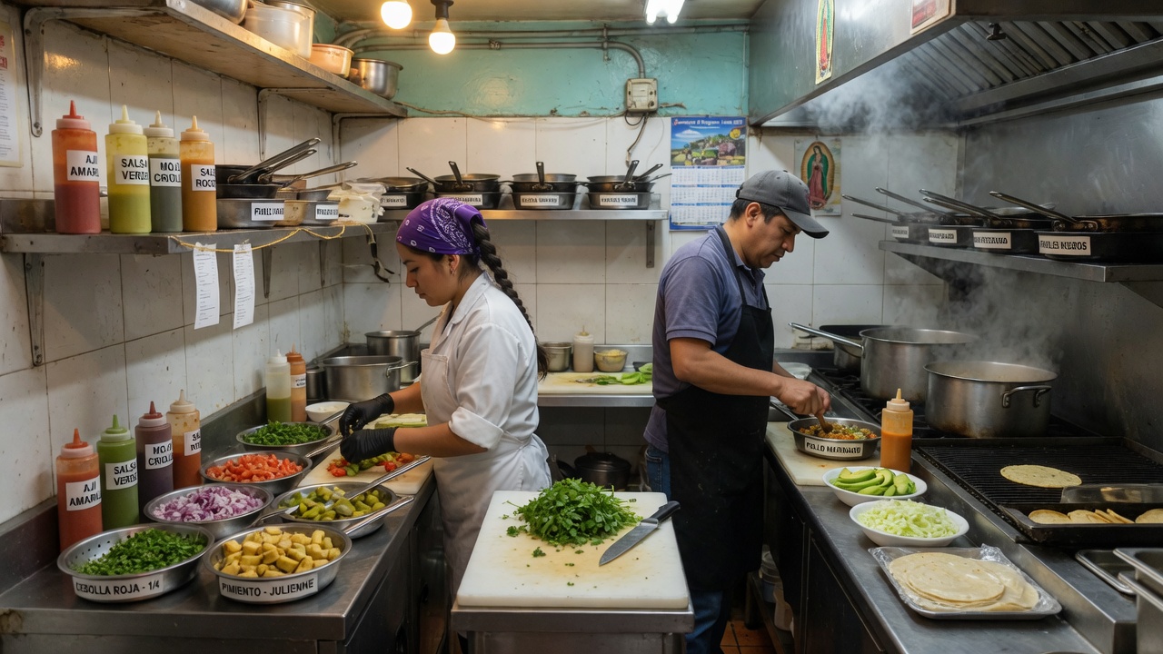 Cocina de restaurante organizada por estaciones y mise en place